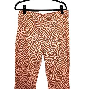 Tinseltown Size 15 Pants Red Pink Twist Juniors Hippie Punk Bellbottom